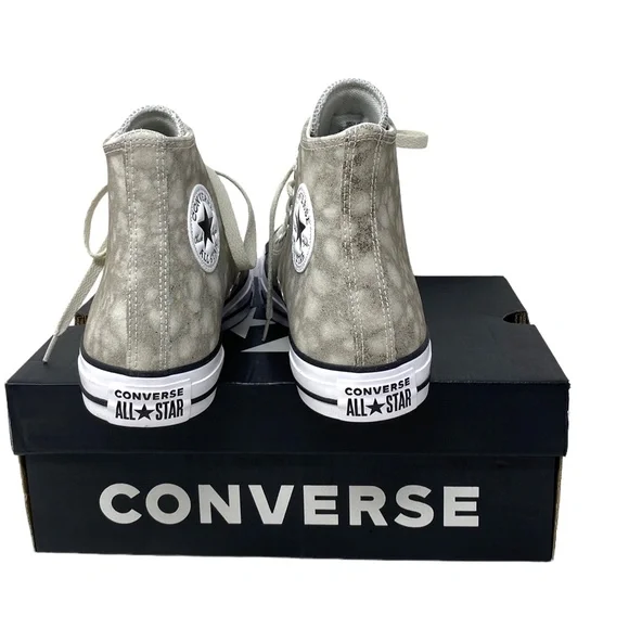 Converse Chuck Taylor All Star High Top Canvas Beige Women Size Sneakers A00766C - Picture 7 of 10